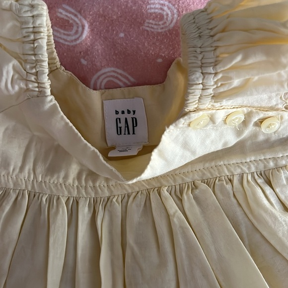 new withOUT tags Baby Gap yellow cotton summer dress with bloomers size 0-3 m - Picture 2 of 5